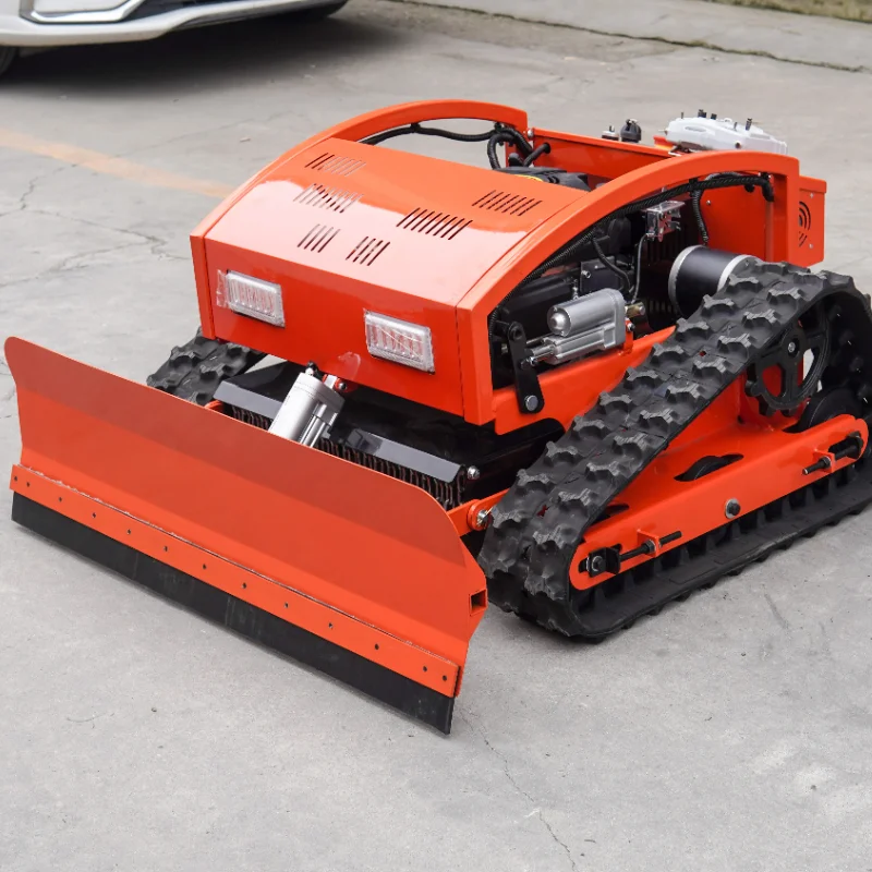 Small Garden Crawler Lawn Mower Crawler Cross Country Tank Lawn Mower Hybrid Automatic Lawn Mower 500mm 600mm 800mm
