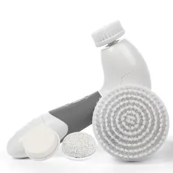 4 interchangeable Head Silicone Electric Facial Cleansing Brush