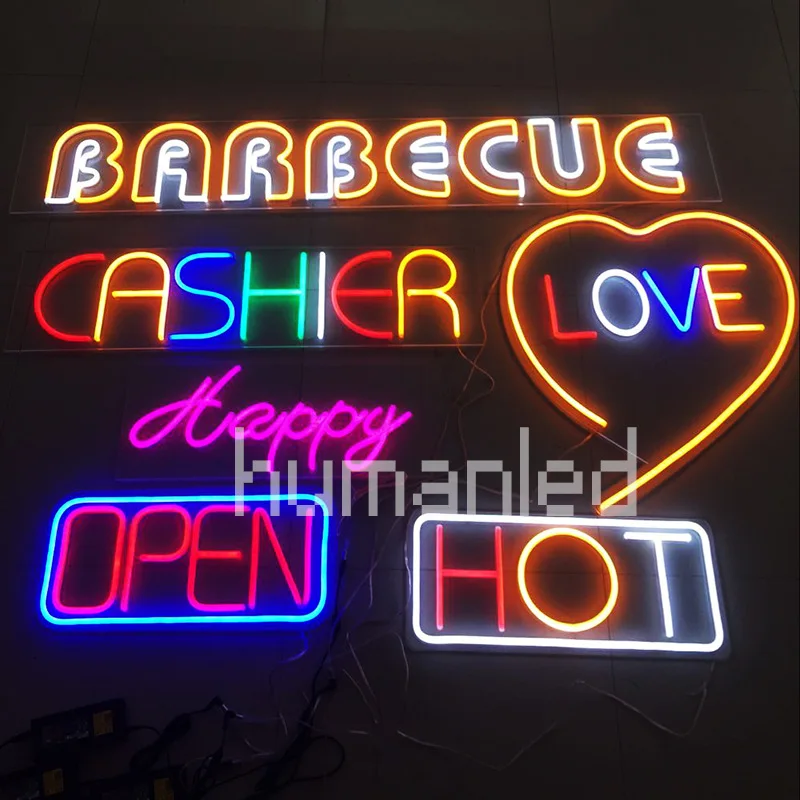 Open Close Sign Shop Open Hanging Business Lighting 24 Hours Neon Store Led Open Sign