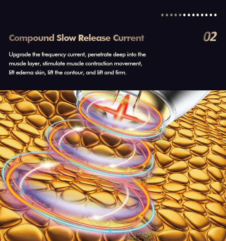 2023 Ems Rf Lifting Multifunction Microcurrent Facial Toning High Radio Frequency Home Use Beauty Device