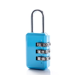 Hot sale Black 3 digit combination luggage lock 20MM zipper Mini padlock