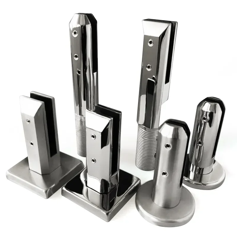 High quality glass pool 2205 316 304 inox stainless steel spigots balustrade glass clamp glass spigot railing