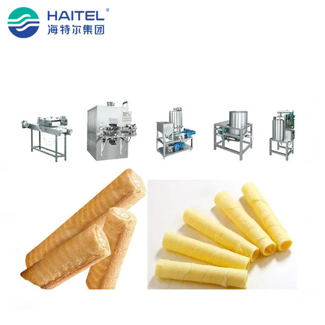 Promotional Industrial Automatic Small Gas Crispy Egg Roll Manufacturing Processing Machine Roller Price