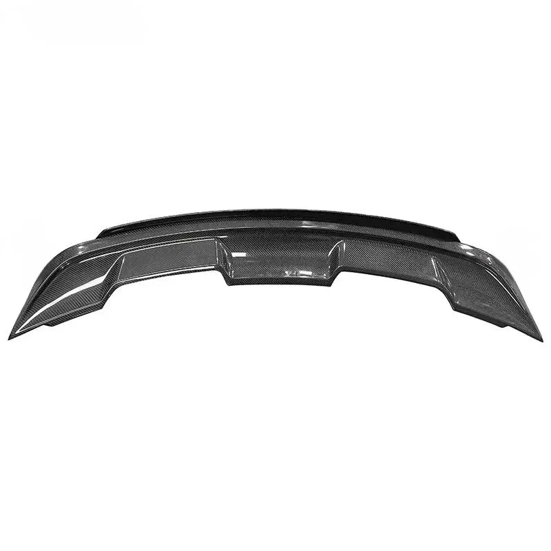 Real Carbon Fiber GT500 V2 Style Rear Wing Double Splitter Lip Spoiler for Ford Mustang 2015-2021 Aerodynamic Body Kit