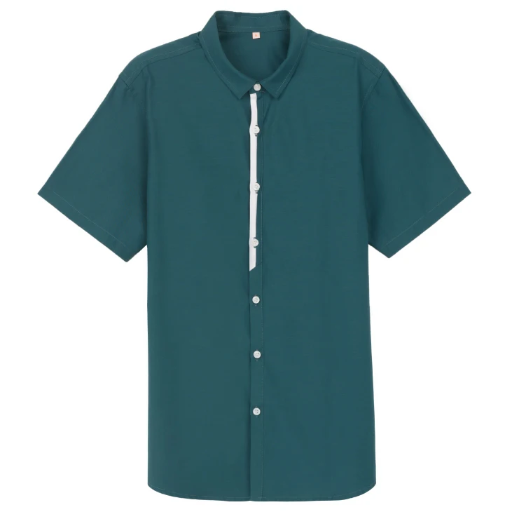 Custom Short Sleeve Uniform Slim Breathable Oversized Summer Vintage Crop Shirt