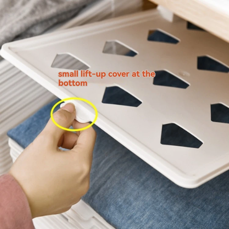 Multi-Functional Lazy Fold Closet Storage Board Separate Tools Foldable Clothes Storage Artifact System