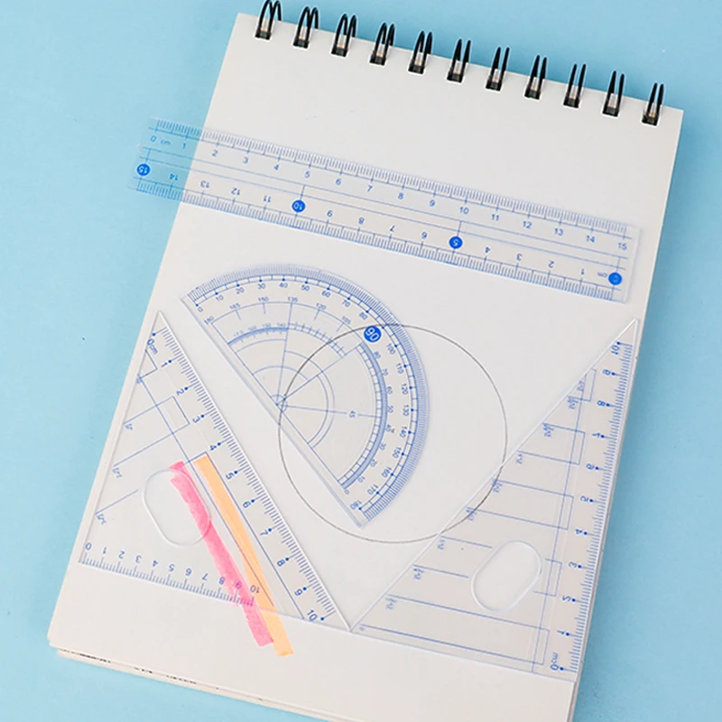 Hot Selling Metal Mathematical Geometric Protractor Drawing Ruler Compass with high quality Student Stationery