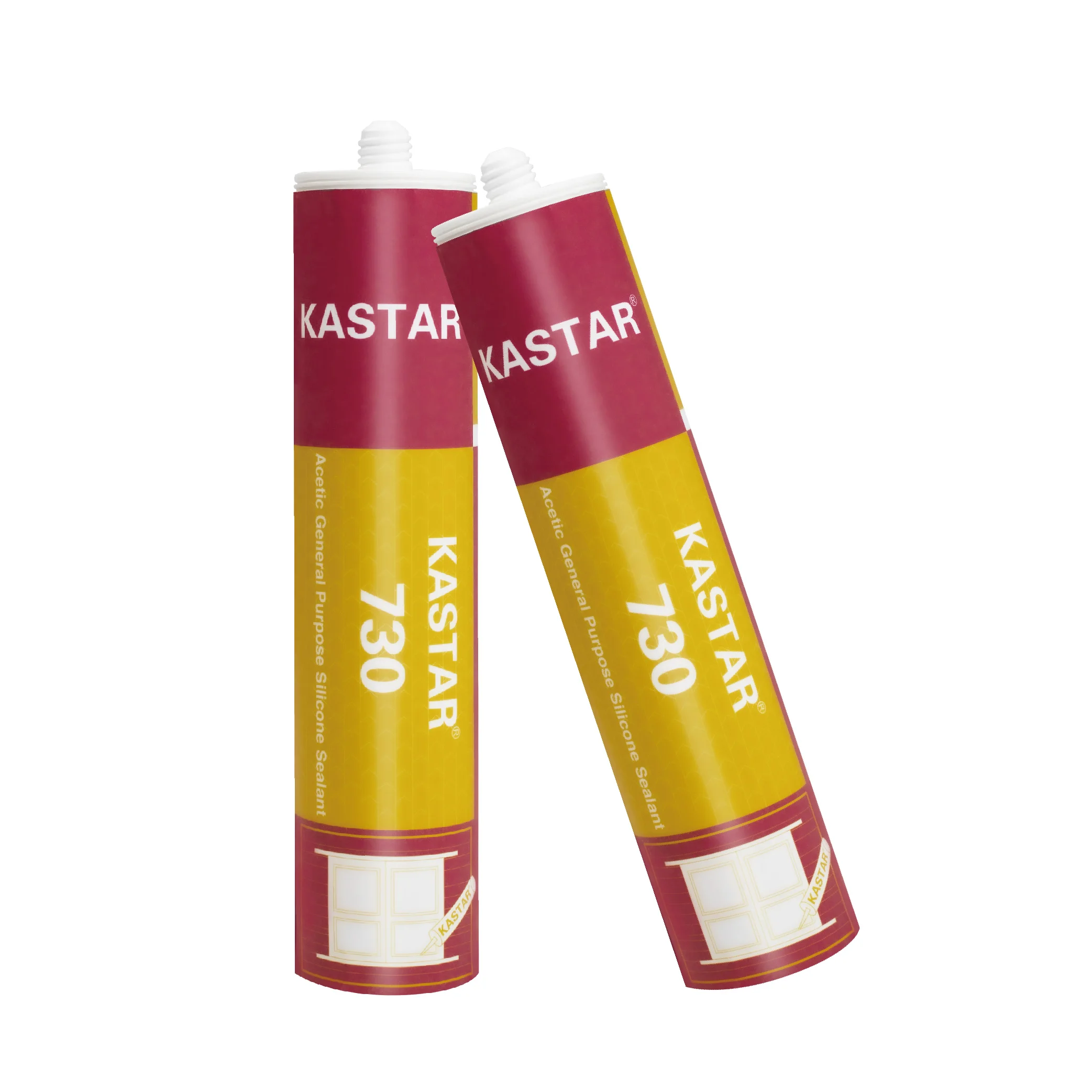 KASTAR Acetic General Purpose Silicone Sealant Cartridge Price Production Line Weatherproof acrylic silicone sealant