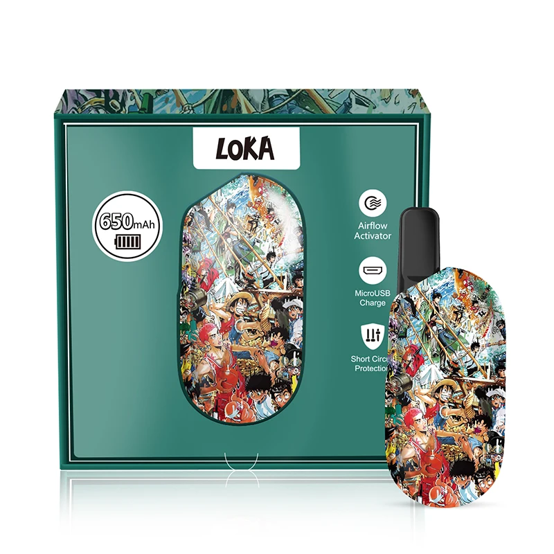 Hot Sell Vaporizer Loka batteries CBD 510 thread Battery With 650mah Capacity E-cig Mold