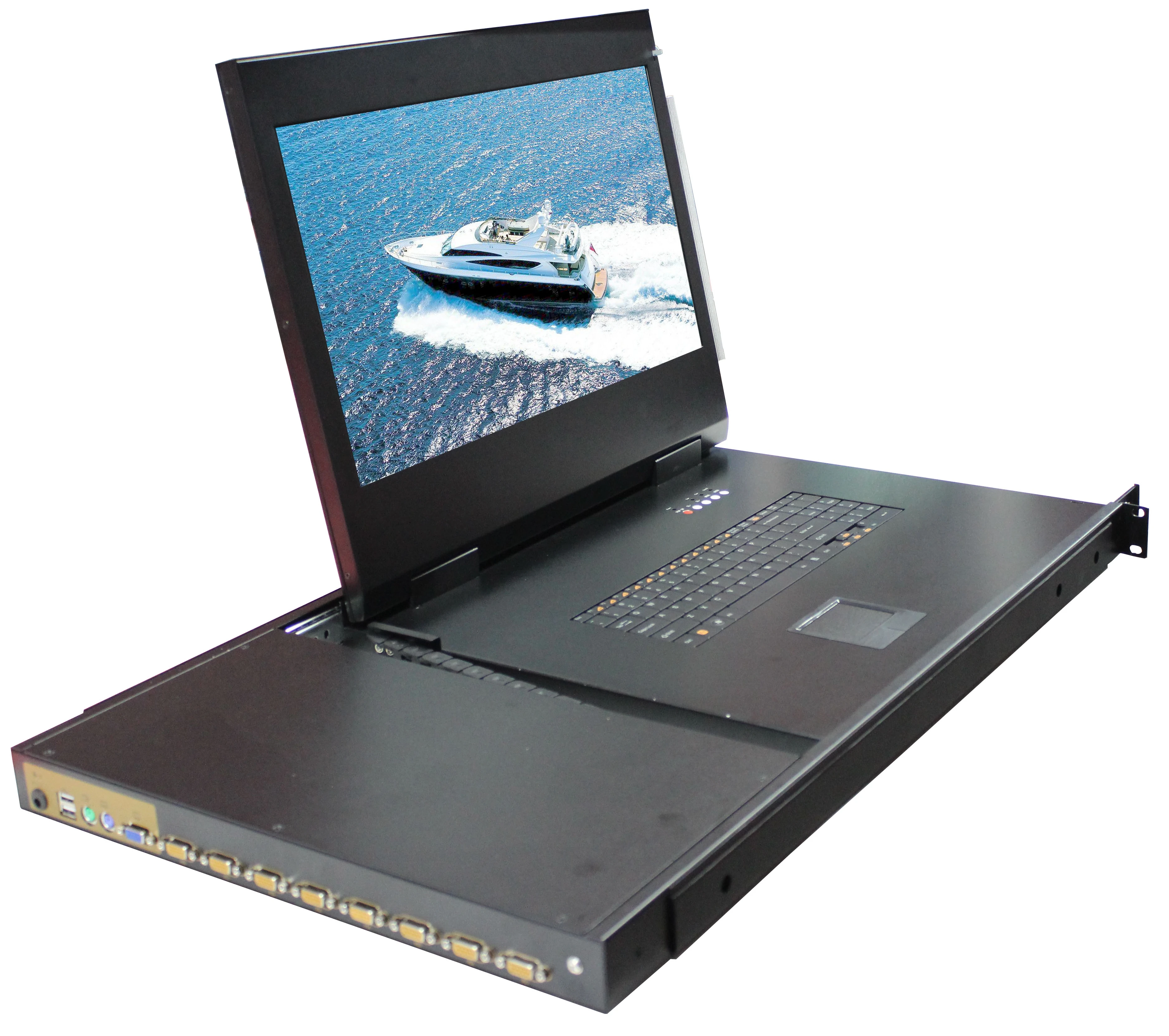 21.5 inch console 1U rack mount 8 / 16 - port VGA kvm switches