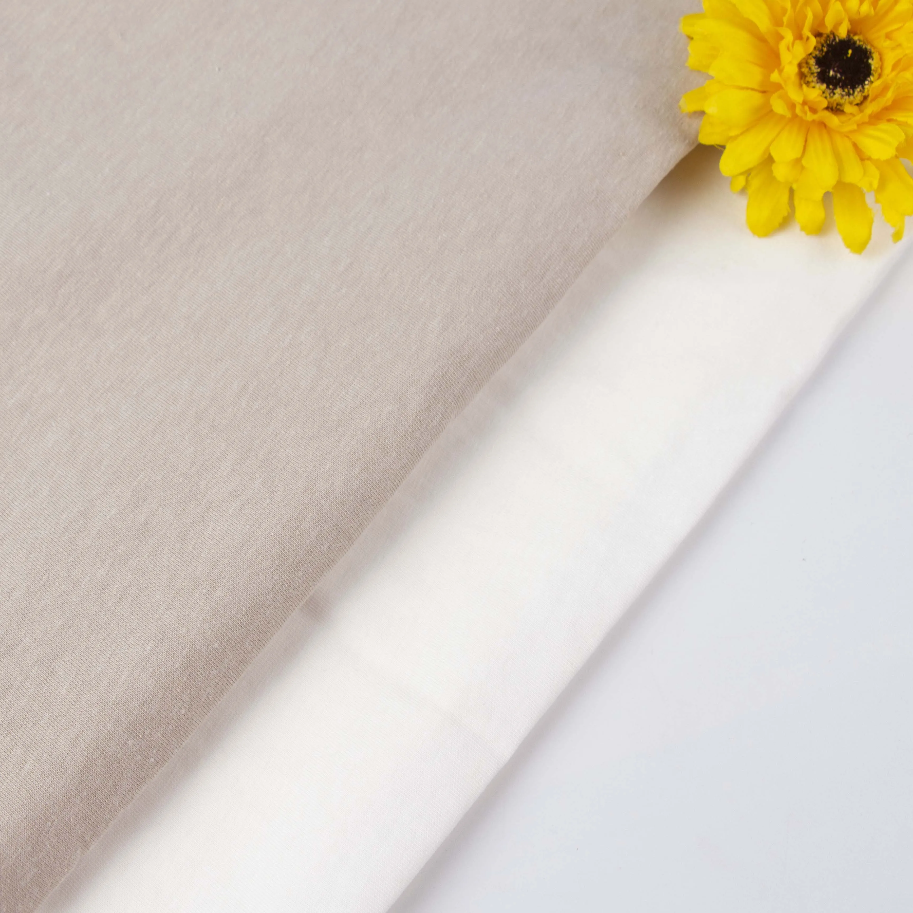 natural 30%hemp 70%organic cotton hemp jersey clothing fabric