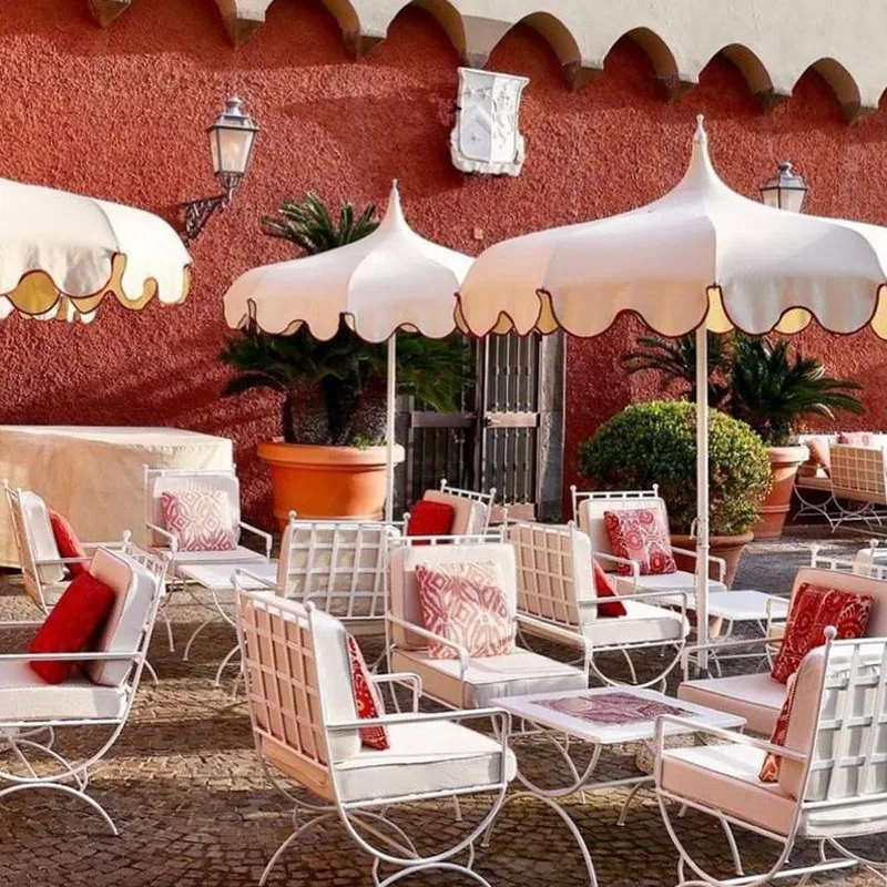 New Outdoor Vintage Pagoda Large Outdoor Umbrella Big Size Sun Patio Parasol for Garden Beach Restaurant Poolside Resort Club