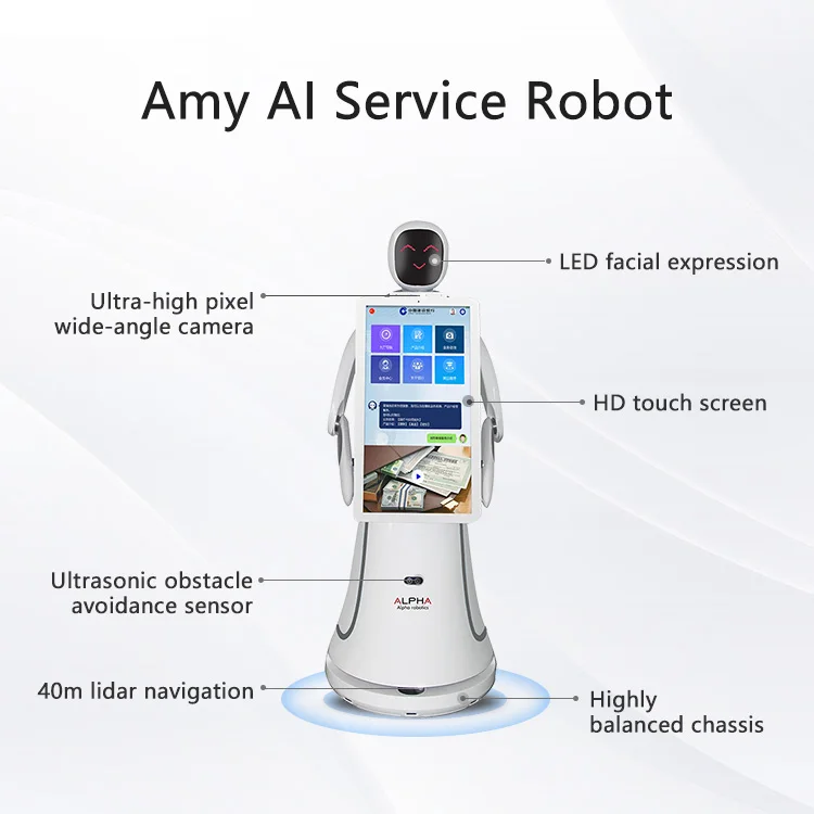 intelligent robot computerized artificial  advanced science and technology autonomous navigation business advisor support robot