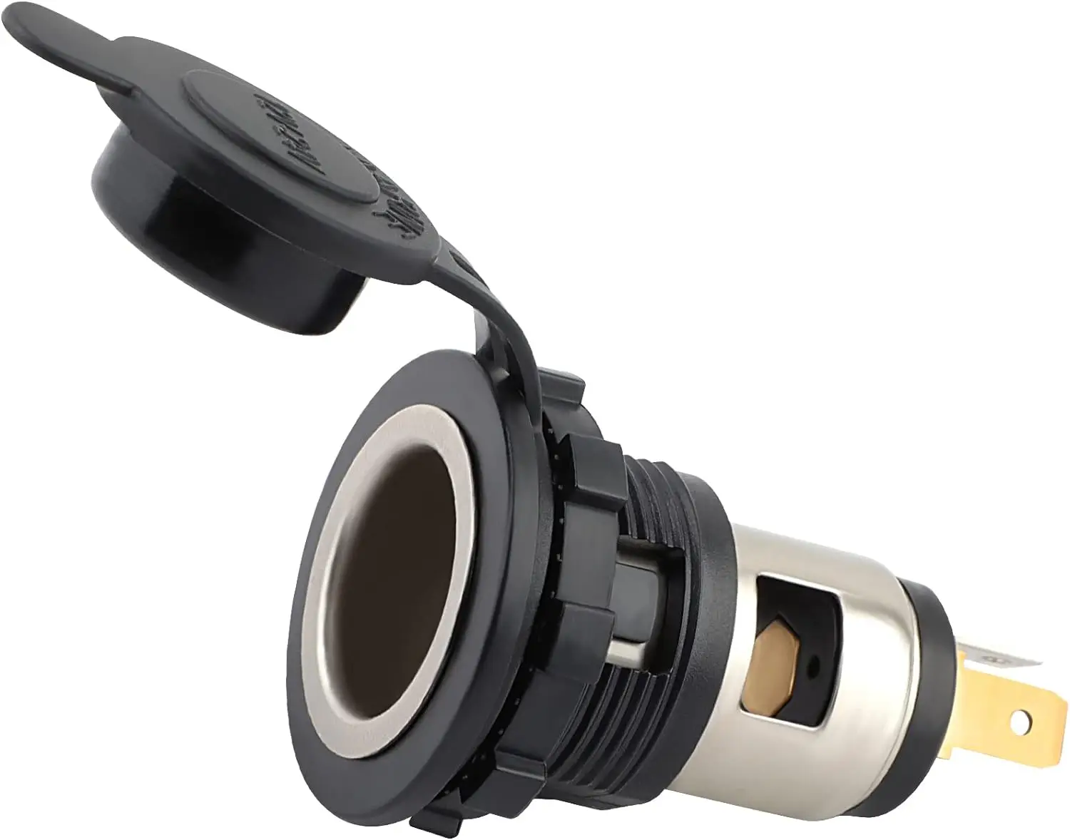 12V Cigarette Lighter Socket, Car Power Outlet Cigarette Socket, Waterproof Motorcycle Cigarette Lighter Plug Receptacle