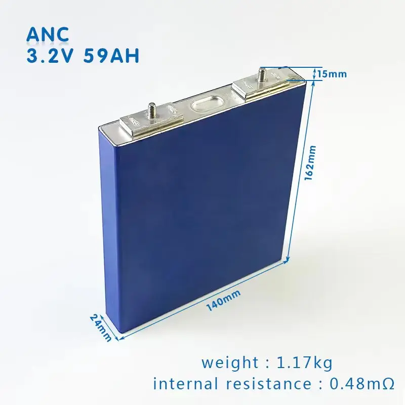 Low Price Price Advantaged Grade A+ ANC LiFePO4 3.2v 50ah 59 AH rechargeable lithium ion battery for power storage