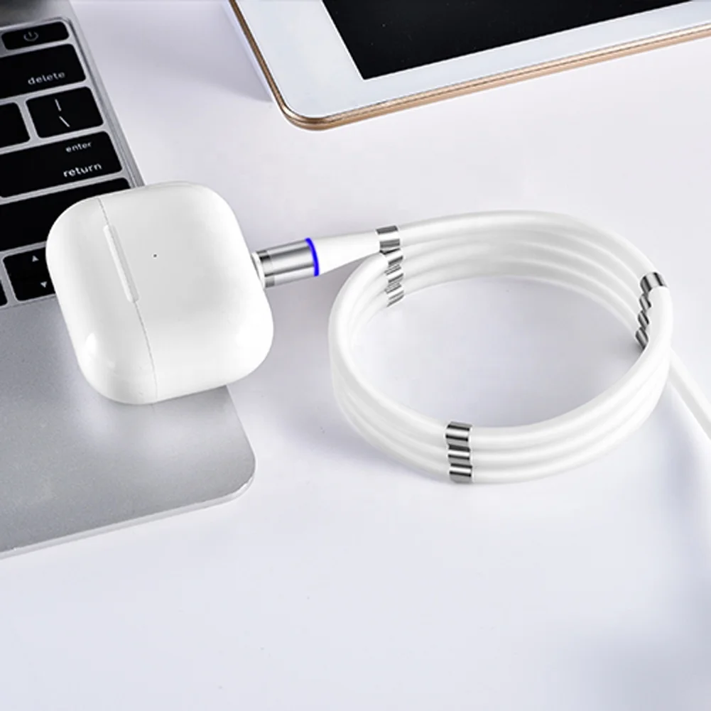  Прямая поставка 1 шт. USB-кабель для передачи данных новый трендовый продукт 3 в зарядный кабель USB Type-C с автоматической обмоткой простой