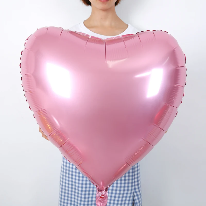 Wholesale 18 Inch Heart Shaped Gradient Metallic Foil Balloon Heart for Party Decorations Balloons