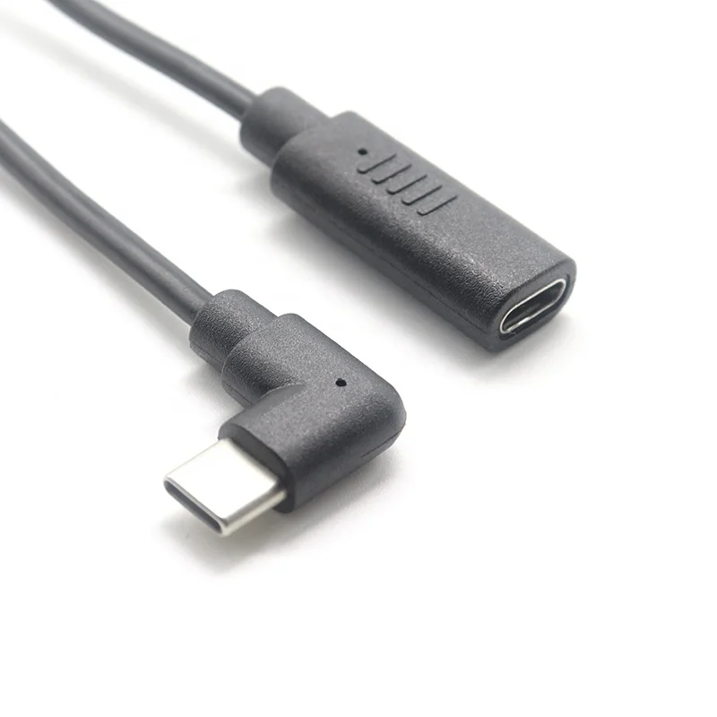 Удлинительный кабель для быстрой зарядки 90 градусов USB C папа к Type c