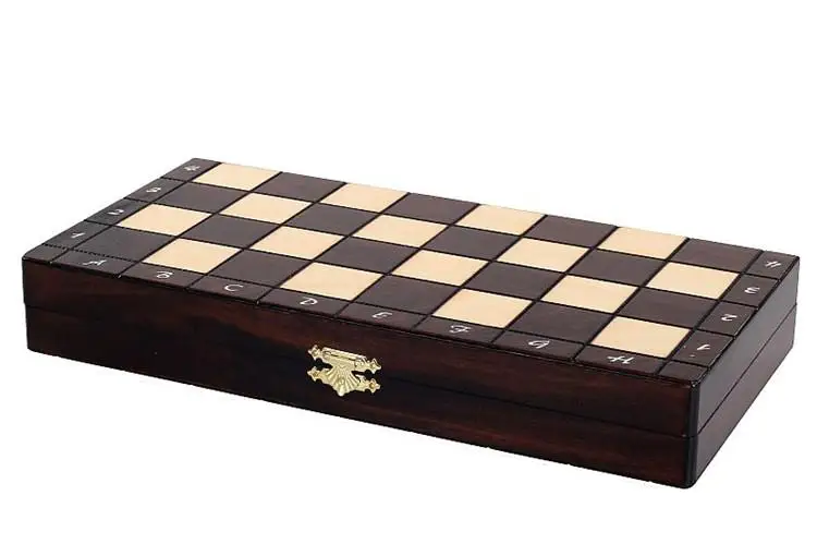 Manufacturers Eco-Friendly Portable Wooden magnet Chess Game boards printed chess pieces in wooden box
