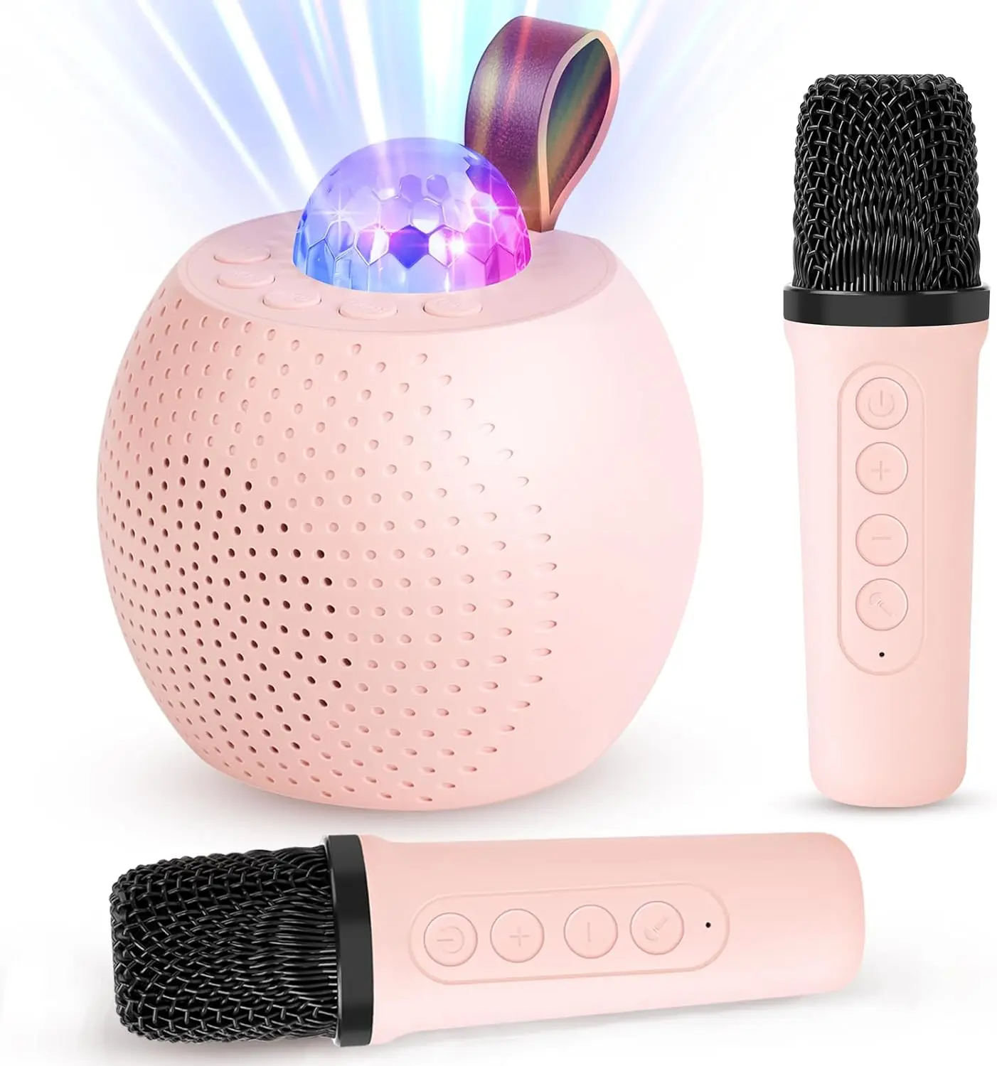 Home KTV  Portable Voice Changing Karaoke Machine RGB Light Portable Mini Bluetooth Karaoke Speaker