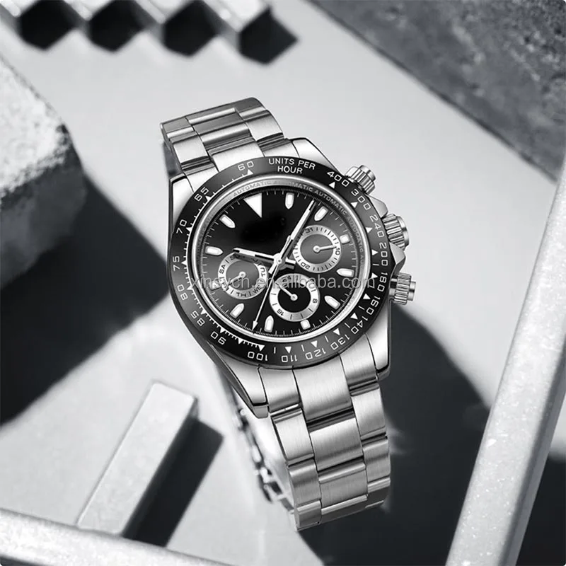 2024 Qf Factory Newest Mechanical Sapphire Watch Men Stainless Steel Fashion Automatic Waterproof Watch  4130 Movement