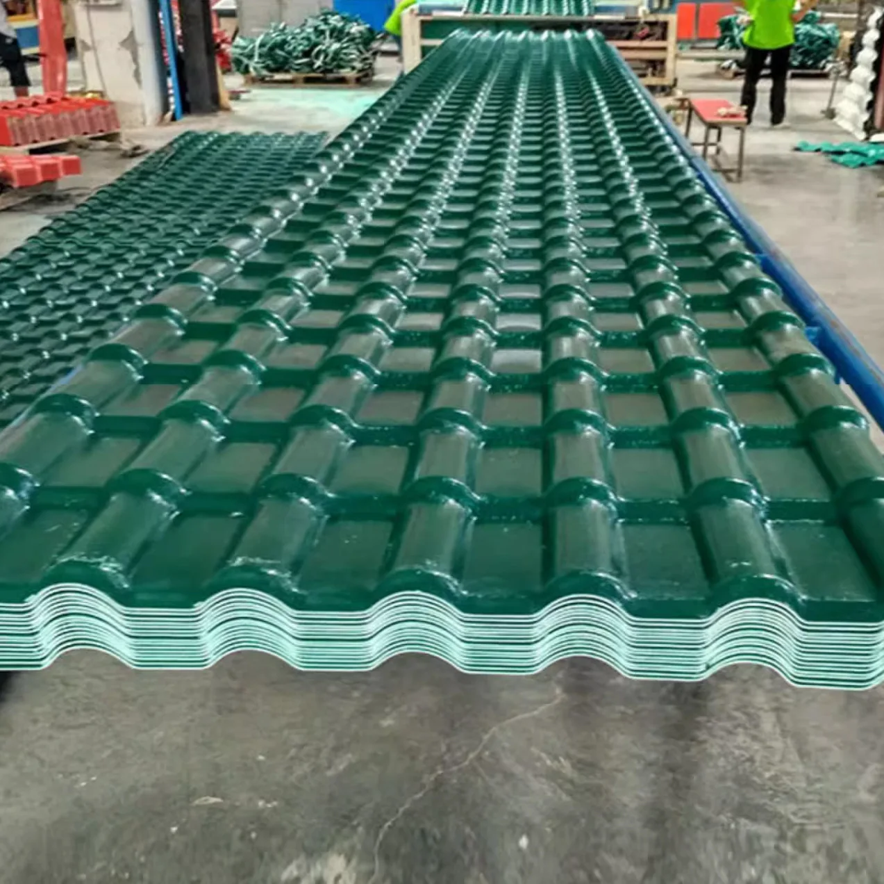 Durable And Aesthetically Pleasing ASA PVC Roof Tiles Synthetic Resin Plastic For Warehouse Apartment Parking Cover