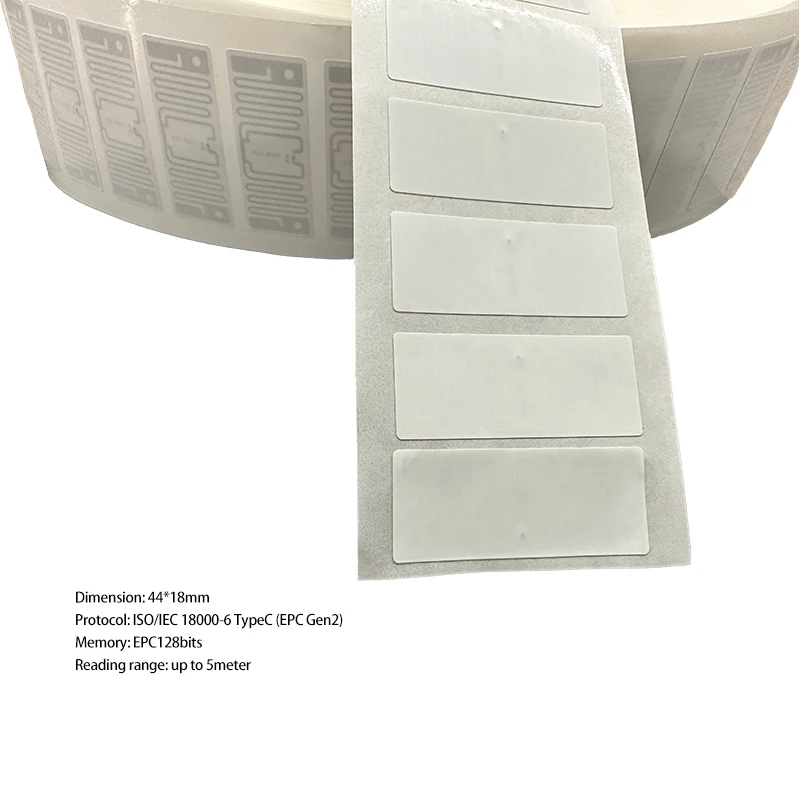 Factory Cheap UHF Label ZK-RFID4418 ISO/IEC 18000-6 Type C (EPC Gen2) 5m UHF RFID U8/U9 Tag 860-960Mhz