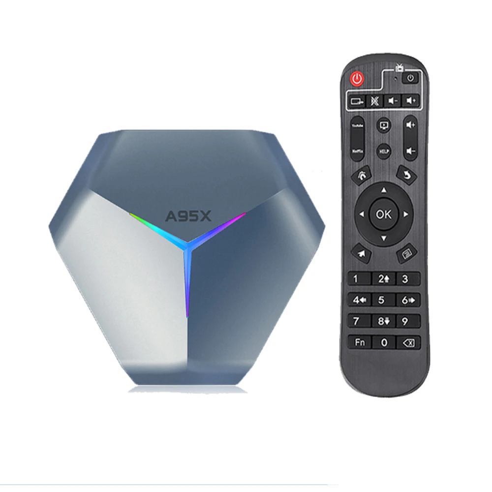 A95X F4 Android 11 Smart TV BOX Amlogic S905X4 8K Ultra HD RGB Light Set Top Box 4GB RAM 32GB 64GB 2.4G/5G Dual Wifi BT