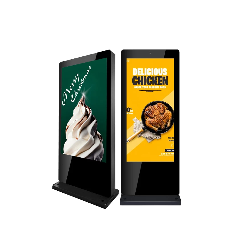 Wide screen design outdoor digital signage and displays outdoor digital signage price floor standing digital signage outdoor