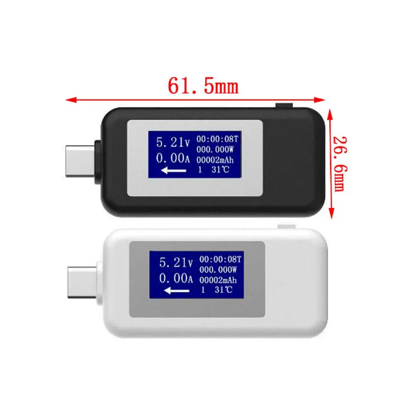 10 в 1 Dc Type-c Usb тестер тока 4-30 В измеритель напряжения таймер цифровой монитор индикатор отключения питания зарядное устройство