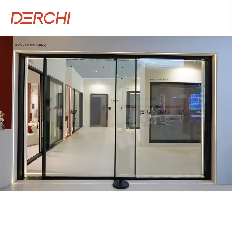 Villa House Doors Aluminium Sliding Door Exterior Patio Aluminium Glass Sliding Doors