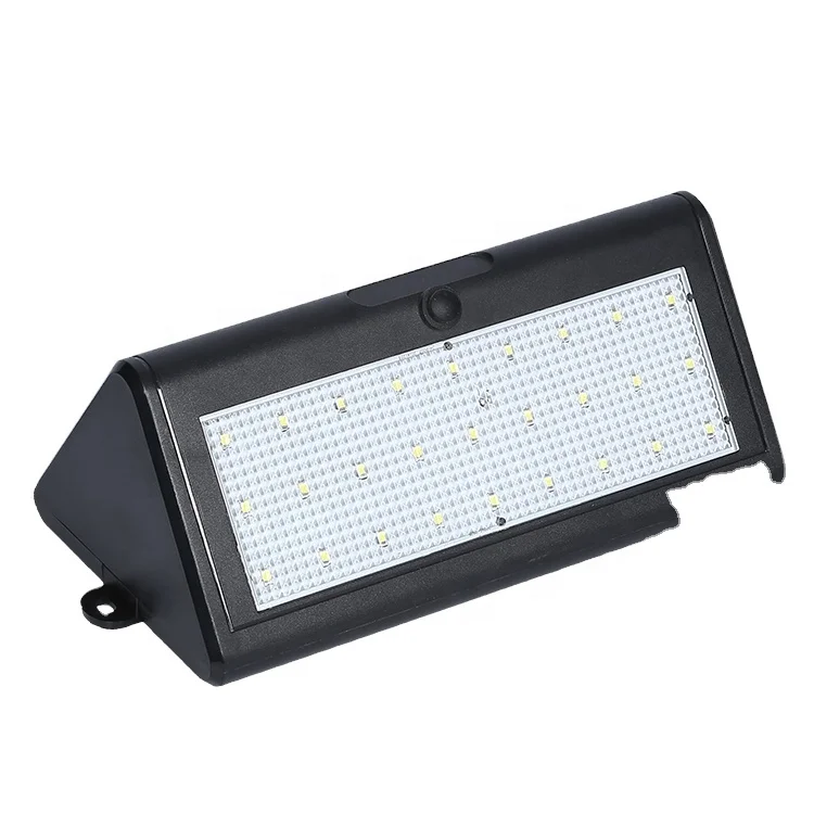 High brightness outdoor human body small motion sensor 3w solar led wall light