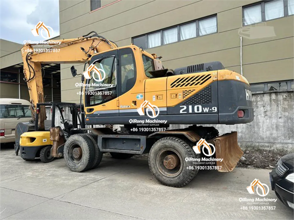 Secondhand Hyundai 210 210W-9 Digger Crawler Excavator 20 Ton Excavadora Construction Tools and Equipment