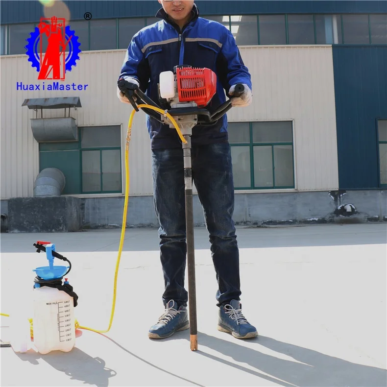 Small portable core drill machine 20m depth small backpack core sample drilling rig for sale one person can operate