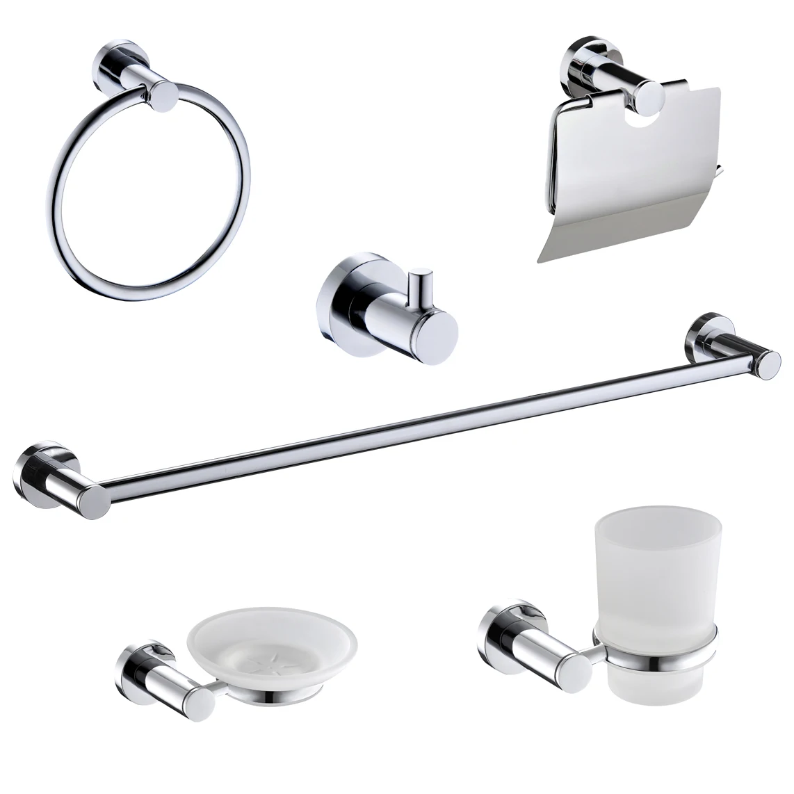 europe simple chrome polish towel rack glass shelf paper roll holder tumbler holder bathroom sanitary fittings names 1500