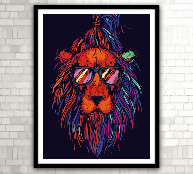 Hot Sell DIY Digital Painting Factory Custom Creative Animal Theme Painting By Numbers Hand-painted Oil Drawing For Wall Art