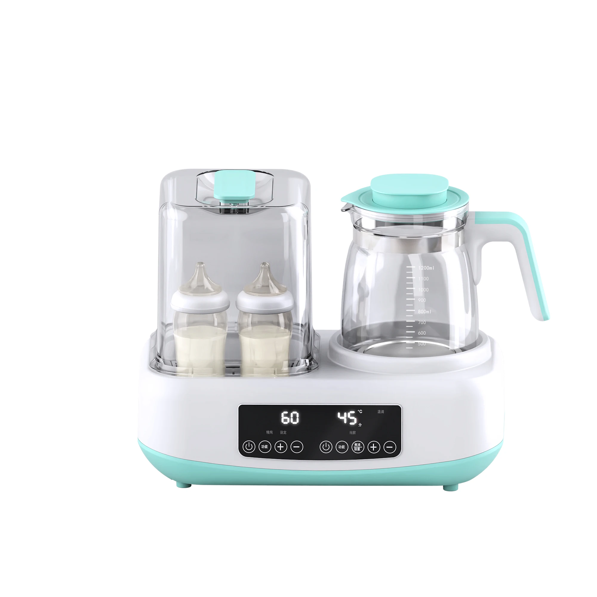 Automatic adjustment Digital display steam sterilizer baby bottle milk warmer