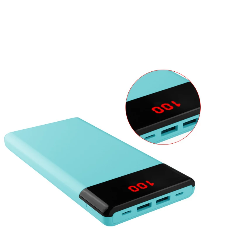 
Новый внешний аккумулятор 10000 мАч с двумя USB-портами, литий-полимерное зарядное устройство, дорожный внешний аккумулятор с экраном для телефона, mp3 