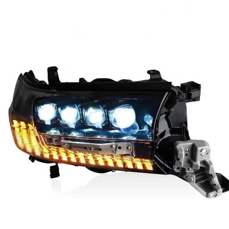 upgrade LED matrix 4lens headlamp headlight for TOYOTA LAND CRUISER LC200 head lamp head light 2016-2019
