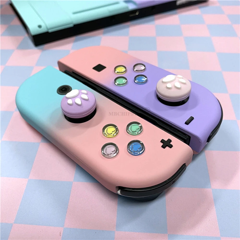 ABXY Хрустальная палочка трость с защитным козырьком для Nintendo Switch Joycons защитный чехол для корпуса для переключатель Joycons