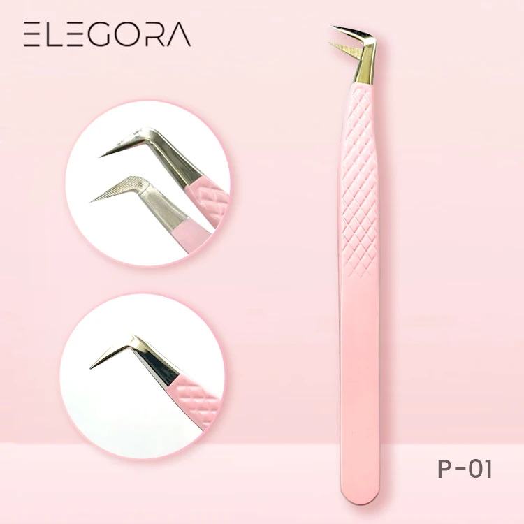 private label eyelash extension tweezers lash tweezers fiber tip twizzers
