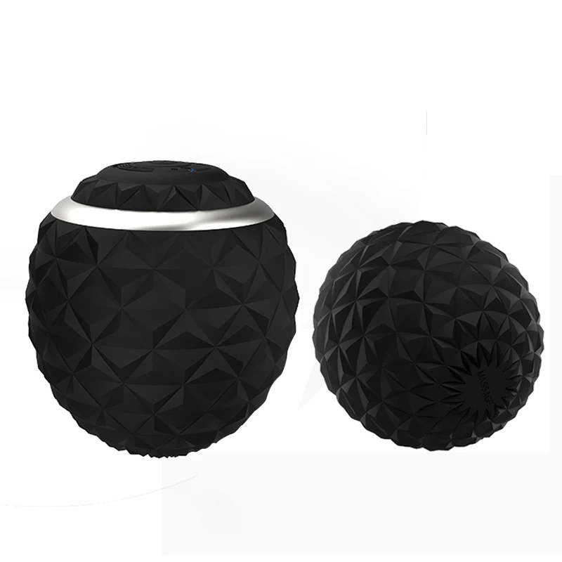 Electric fascia ball Body massager recovery 4 adjustment silicone muscle relaxation relief the pain vibration massage ball