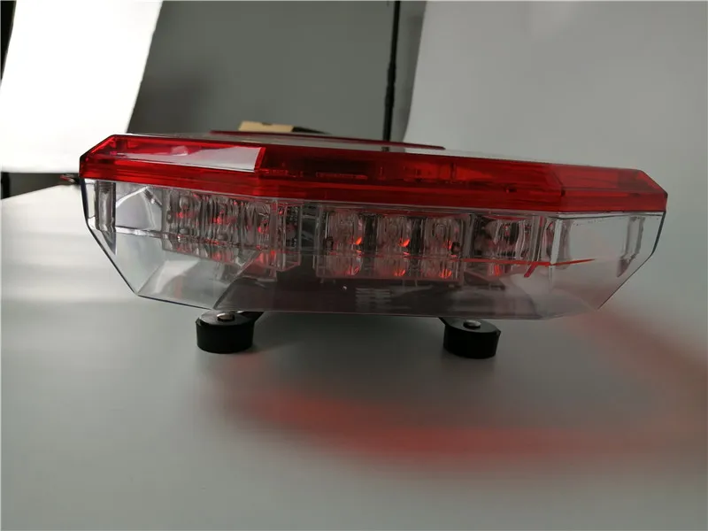 2022 New 1200mm Double row High Power Red LED warning  lightbar  With 100w siren and speaker Emergency vehicle TBD10326-20e-S