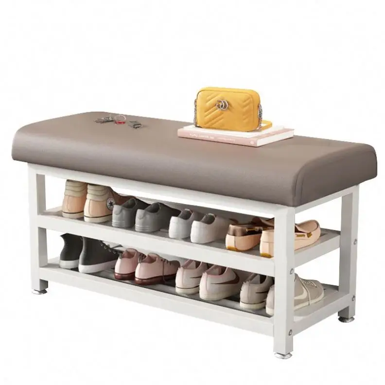 bench shoe organizer storage shelf wooden shoe changing stool home furniture bedroom bench wooden shoe rack with door