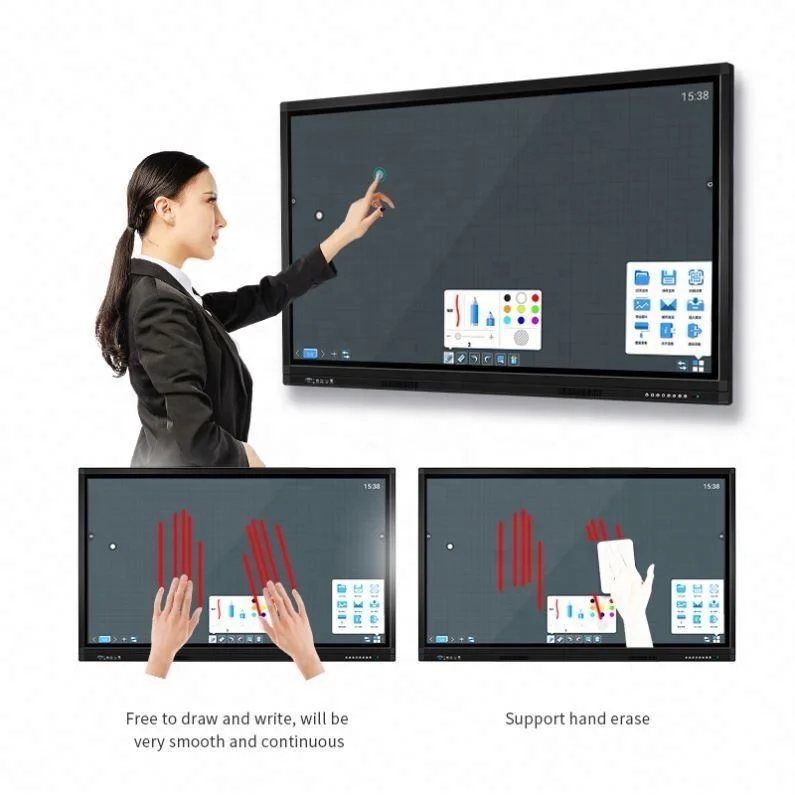 White Board interactive flat panel Infrared 10 Points Touch Screen 65 Inch Whiteboard smart board for School