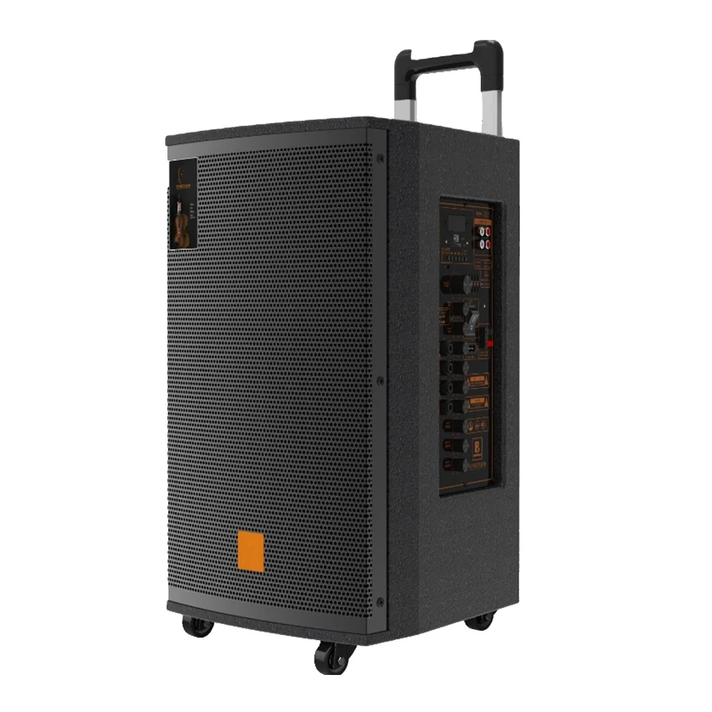 120 - 340W Long Battery Life Receiving Distance Professional 15 Inch Big Loud Portable Multi Function Trolley Speaker
