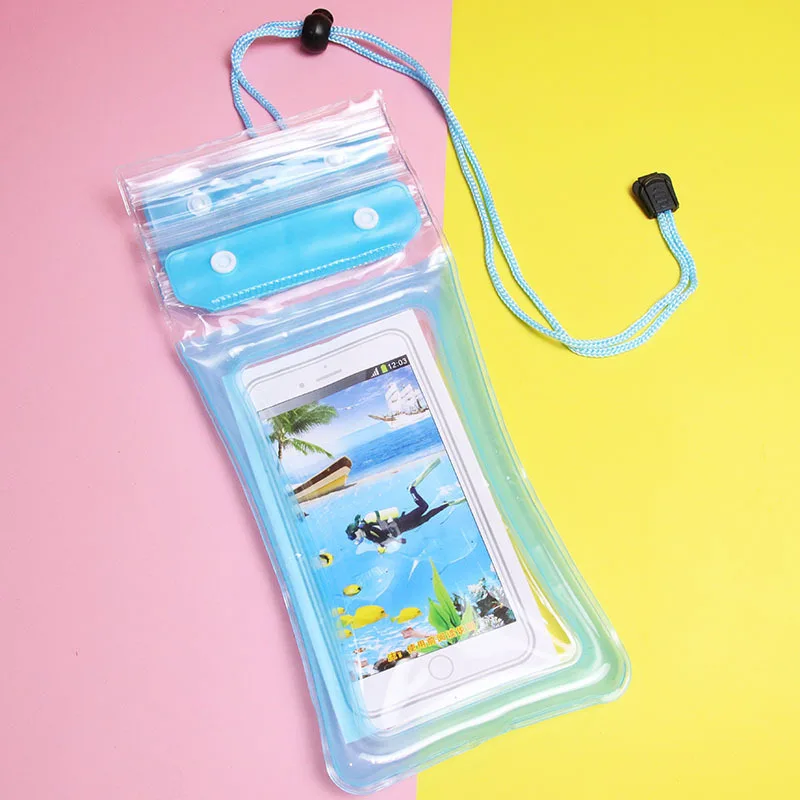 Custom Logo Summer Waterproof Travel Bag Portable Mobile Phone Pouch Cover for Bath & Swim Mobile Phone Case with Custom Logo