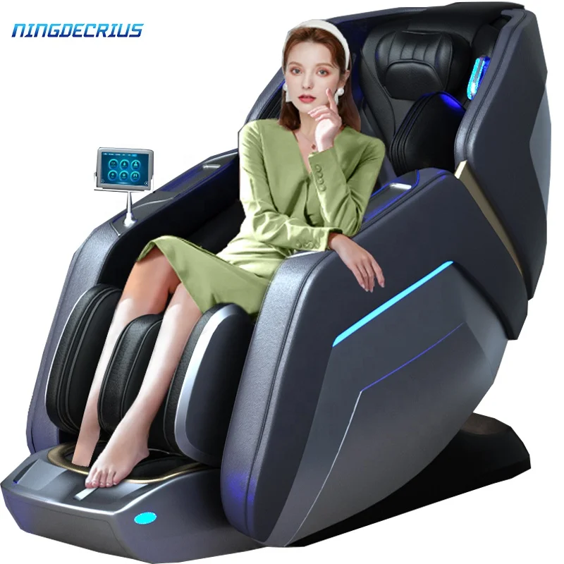 Factory 2023 New Design 4D Zero Gravity Massage Chair Shiatsu Electric Heating Full Body Massager Luxury SL Track Massage Chair