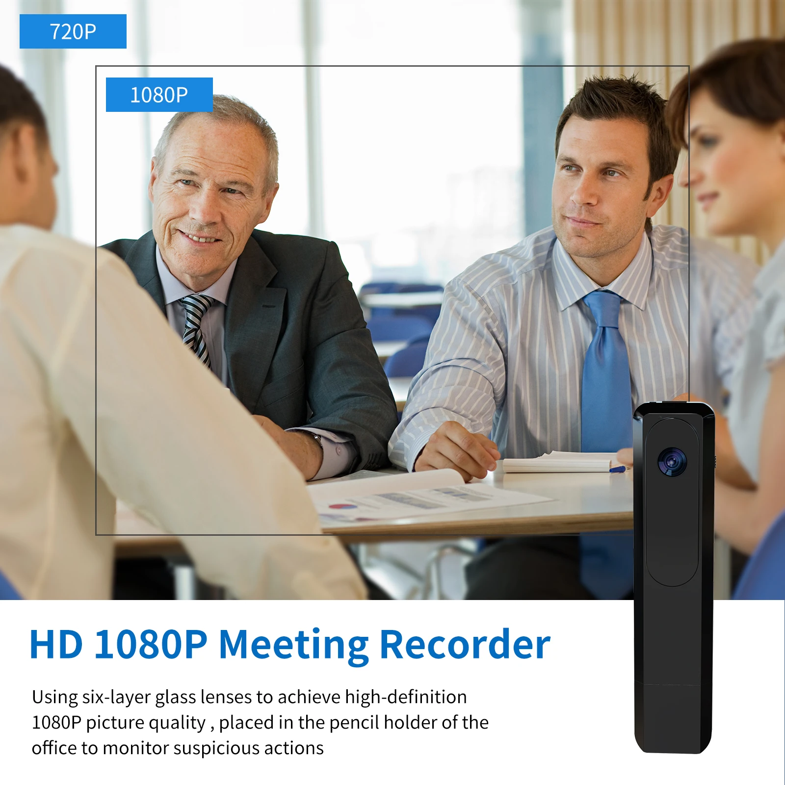 Amazon Hot Selling Camera Recorder 1080P Wearable Pocket Body Camera Pen Video Digital Camcorders