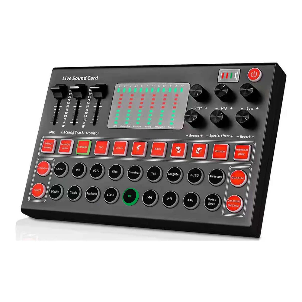 M9 sound card audio interface mixer v9plus usb studio recording External Connect Phone pc karaoke Live Broadcast audio card